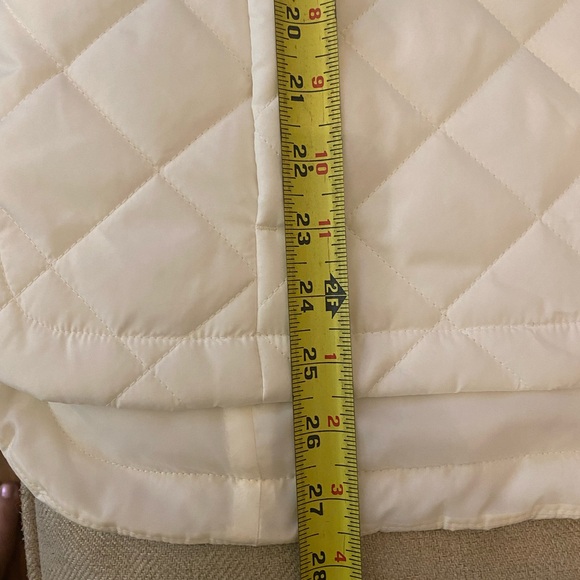 LANDS’ END winter white ivory creme Puffer vest Size M NWT - Picture 9 of 10